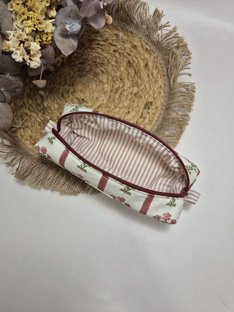 Estuche panama flores
