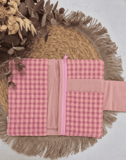 Portadocumentos vichy rosa