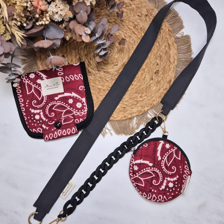 Cuelgamóvil bandana rojo
