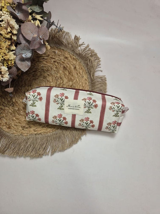 Estuche panama flores