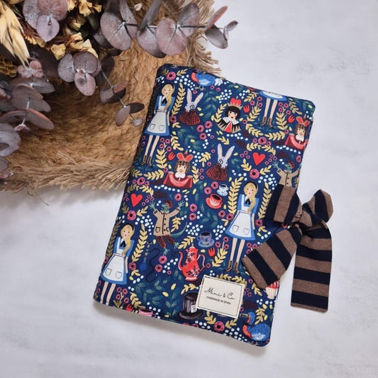 Funda de libro Alicia marino