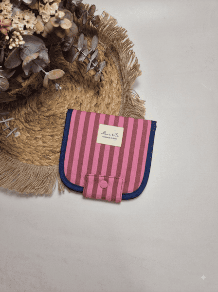 Mini care rayas rosa